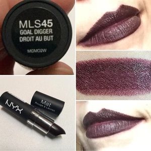 3 New & unopened NYX matte lipsticks Minx, Haze & Goal Digger